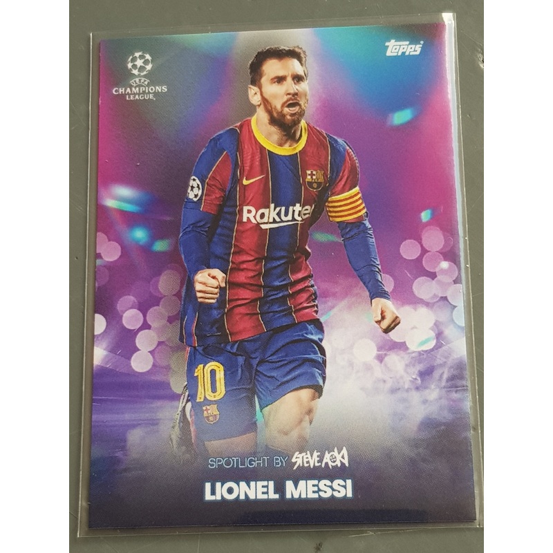 2020-21 Topps x Steve Aoki Football Festival Lionel Messi Trading Card