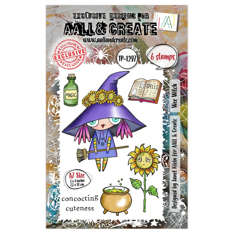 AALL and Create – A7 Stamp Set – Wee Witch #1297
