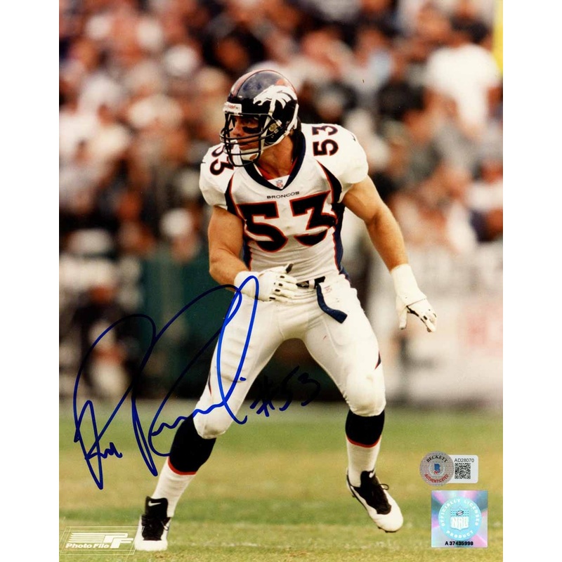Bill Romanowski Autographed Denver Broncos 8×10 Photo Beckett 51065