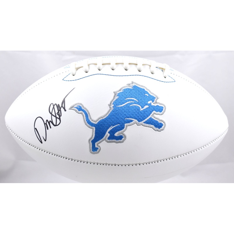 David Montgomery Autographed Detroit Lions Logo Football – Beckett W Hologram