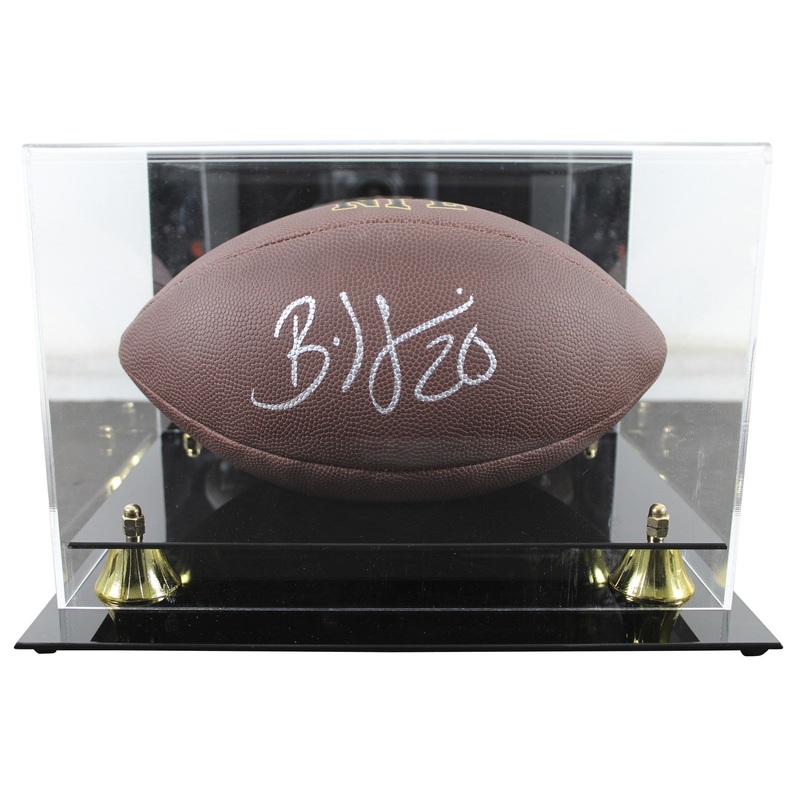 Eagles Brian Dawkins Signed Wilson Super Grip Football W/ Case BAS Witnessed