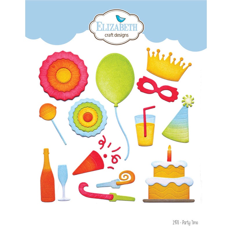 Elizabeth Craft Designs – Monster Party Collection – Dies – Party Time