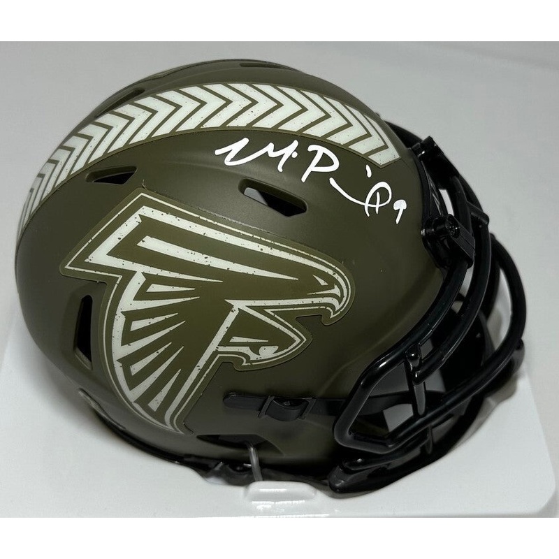 Falcons MICHAEL PENIX JR Signed Riddell SALUTE Speed Mini Helmet AUTO – BAS