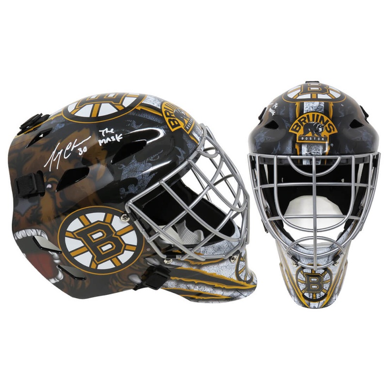 Gerry Cheevers Signed Boston Bruins Replica Goalie Mask w/The Mask -SCHWARTZ COA
