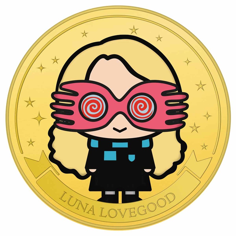 Harry Potter Chibi Luna Lovegood Gold-plated Prooflike Commemorative