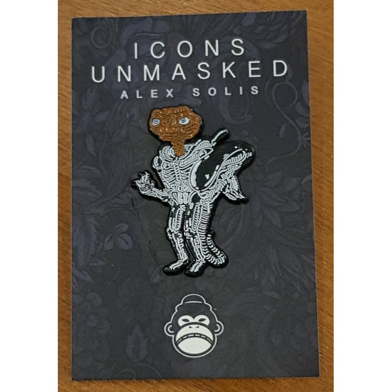 Icons Unmasked  Alex Solis – ET/Alien Limited Edition Enamel Pin Design