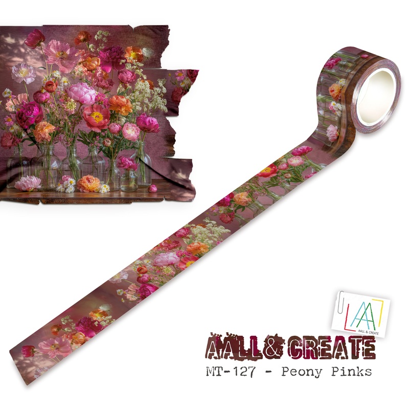 #MT-127 – Washi Tape – Peony Pinks (Layer-It-Up!)