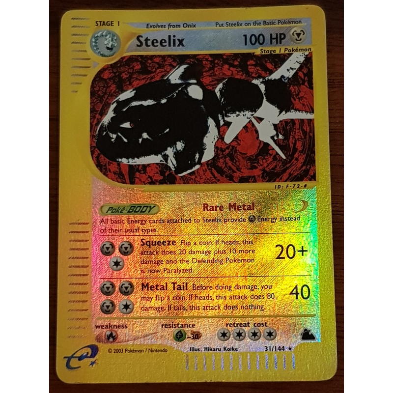 Pokemon Skyridge Steelix #31/144 Reverse Holo Trading Card