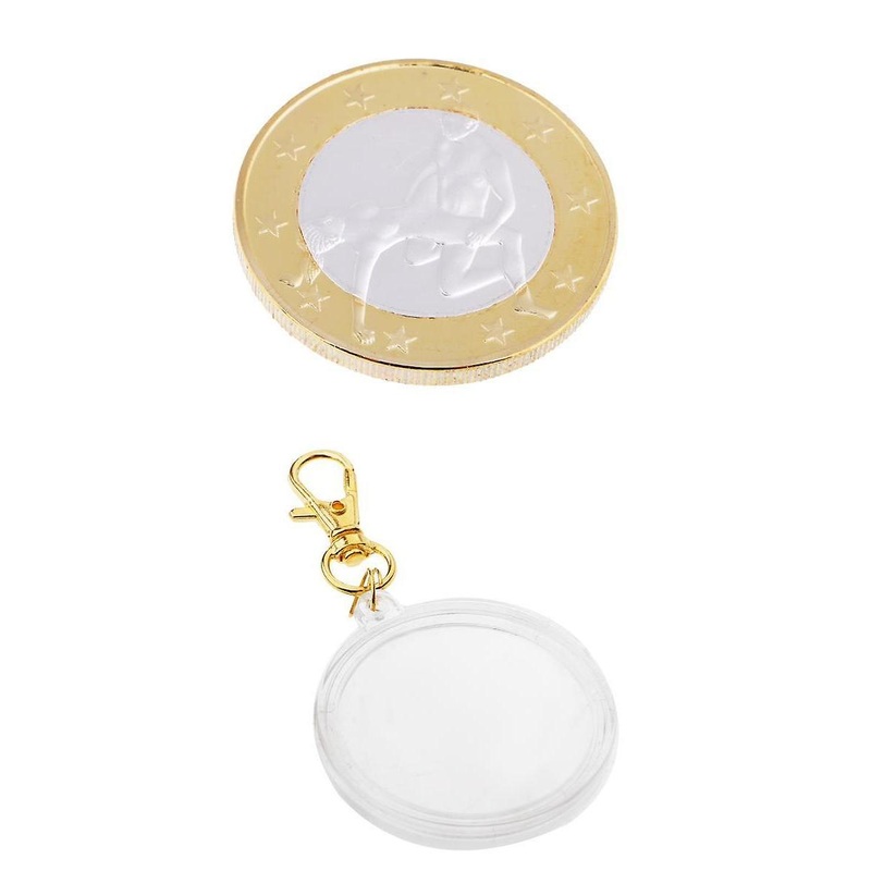 Sexy Love Coins Toy Rolepay Lover Commemorative Coins &Coin Holder Keyring#4