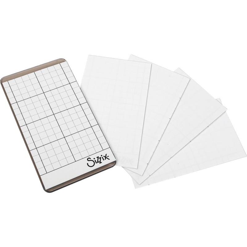 Sizzix Sticky Grid Sheets 5/Pkg Inspired By Tim Holtz 2.5X4.5