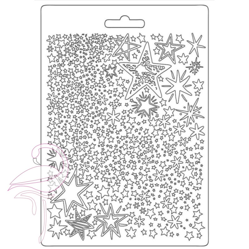 Stamperia Soft Mould A5 Christmas Patchwork Stars