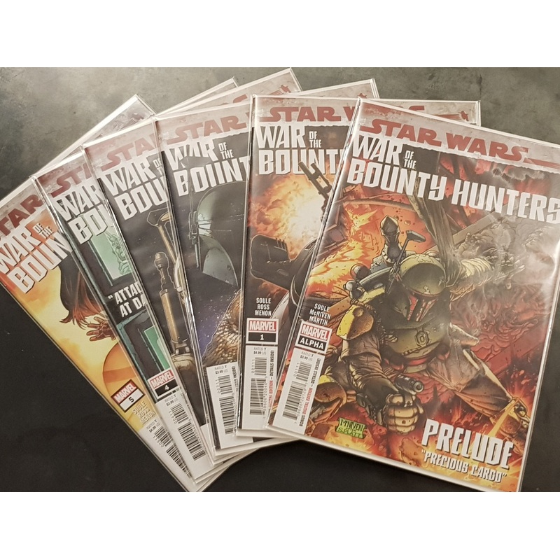 Star Wars War of the Bounty Hunters #1-5 + Alpha NM Complete Set