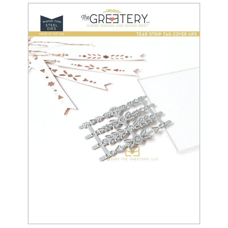 Tear Strip Tag Cover Ups Die