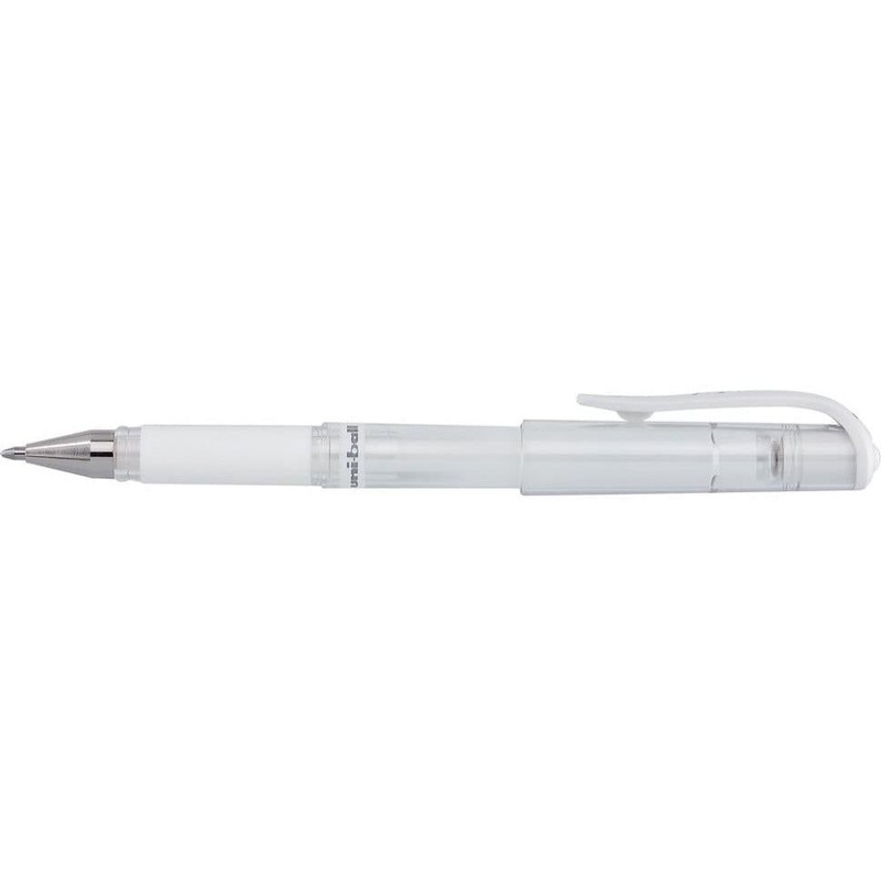 White Ink Uni-Ball Gel Impact Pen – Broad Point