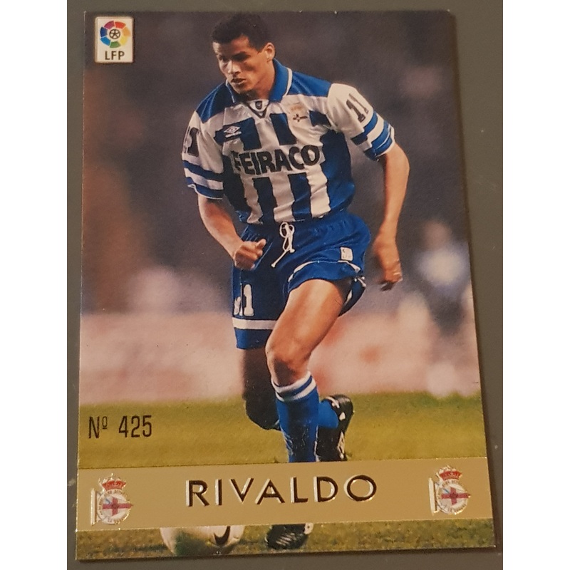 1996-97 Mundicromo Las Fichas de La Liga Rivaldo #425 Rookie Card