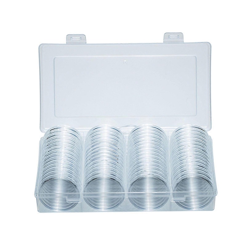 40mm Coin Storage Box for Collectors and Investors Moisture Resistant Coin Capsules Commemorative Medals Holder
