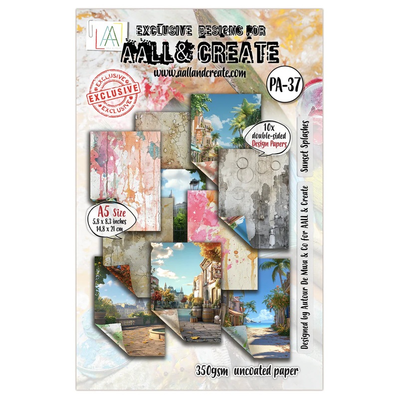 AALL and Create -A5 Design Paper – Sunset Splashes