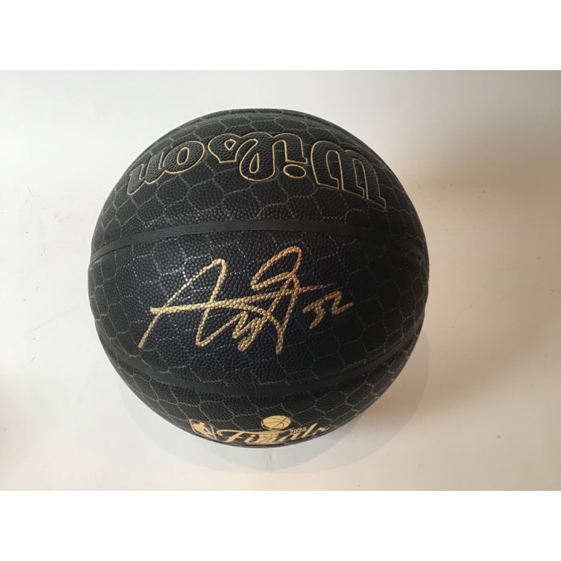 Aaron Gordon 32 Autographed Wilson 2023 NBA Finals Nuggets Basketball BAS COA