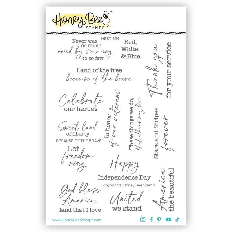 Because Of The Brave – 4×6 Stamp Set