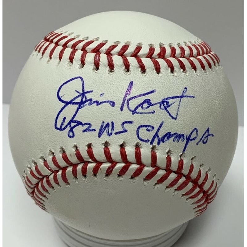 Cardinals JIM KAAT Signed Official MLB Baseball AUTO w/ 82 WS Champs – JSA