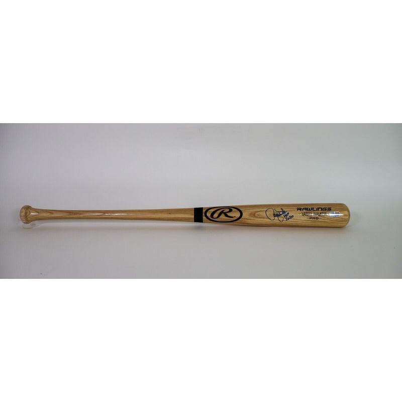 Larry Walker Colorado Rockies Signed Rawlings Baseball Bat HOF 2020 TriStar