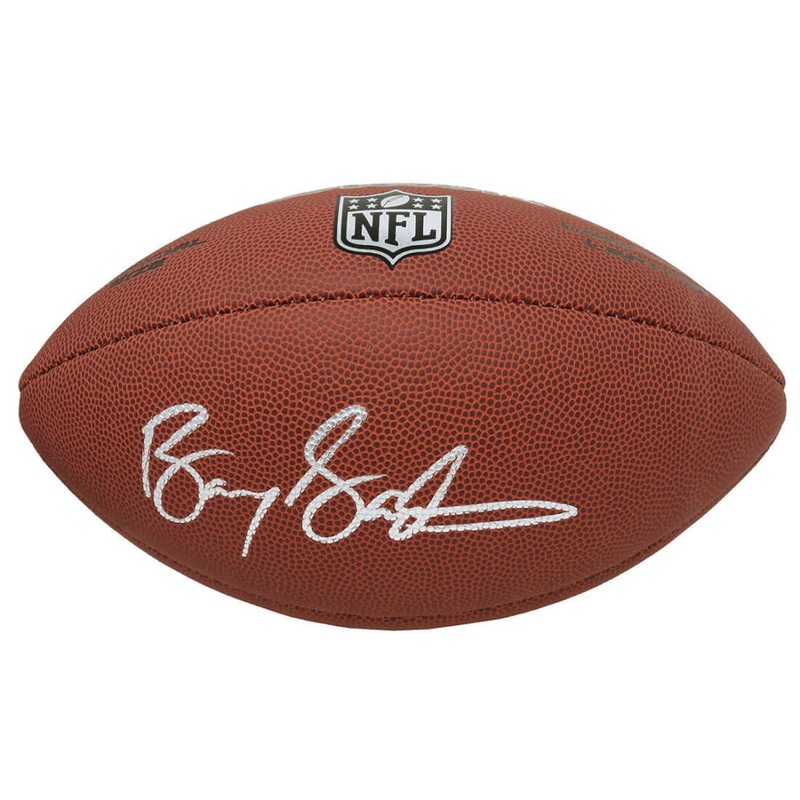 Lions BARRY SANDERS Signed Wilson NFL Limited Full-Size Football – SCHWARTZ