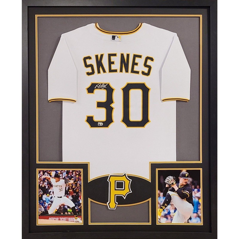 Paul Skenes Autographed Signed Framed Pittsburgh Pirates 2P Jersey MLB COA