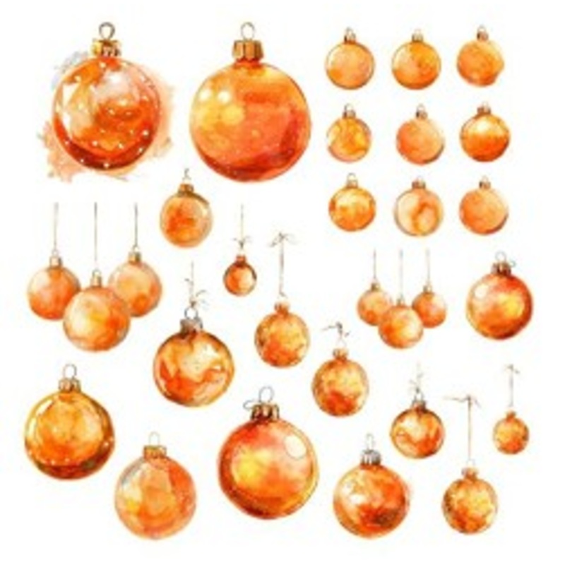 Simply Stated – Christmas Citrus Ornaments Ephemera