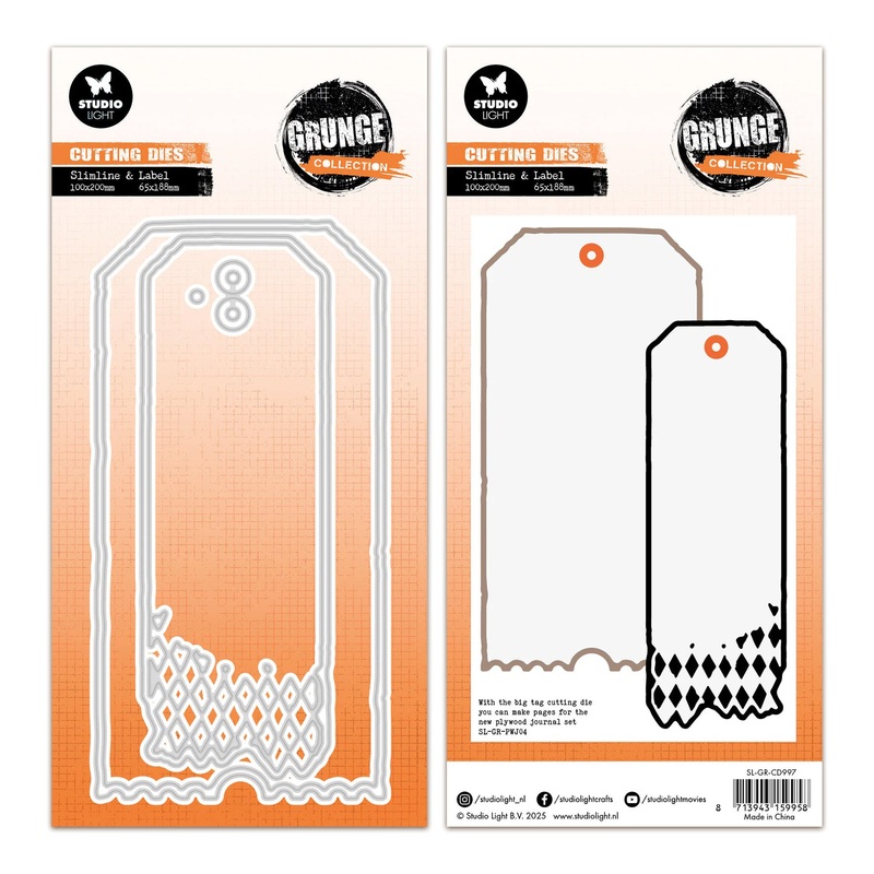 Studio Light Grunge Cutting Die – Tag Shapes – Nr.997