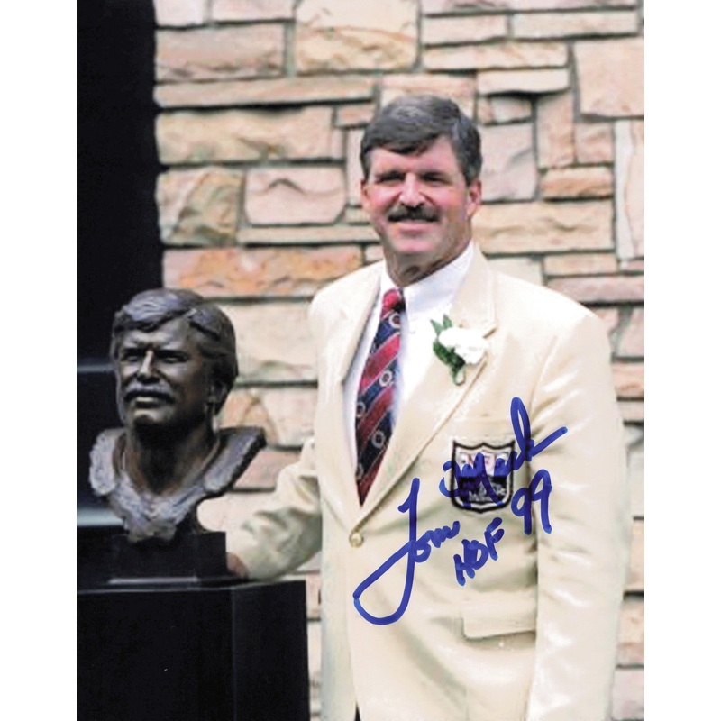 Tom Mack Autographed Signed 8×10 Photo Los Angeles Rams HOF 99 SKU #247435