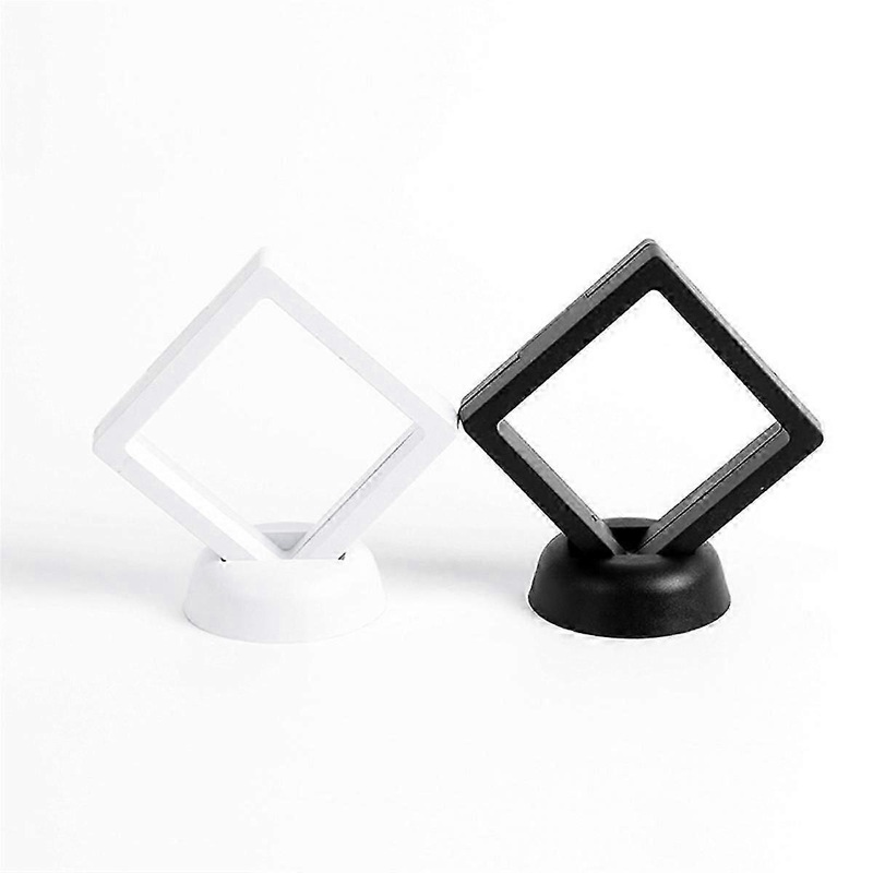 30 Pcs 3D Floating Coin Display Frame Stand Storage Boxes for Jewelry Ring Earrings Coin Medals Challenge Medal Holder B js