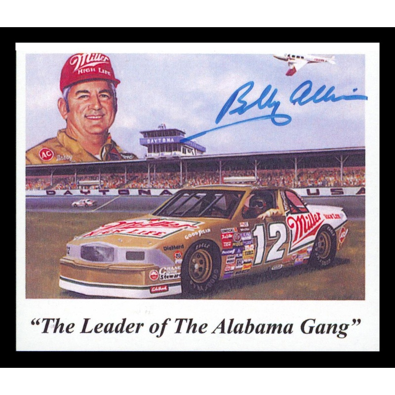 Bobby Allison NASCAR Authentic Signed 3.75×3.5 Postcard Autographed BAS
