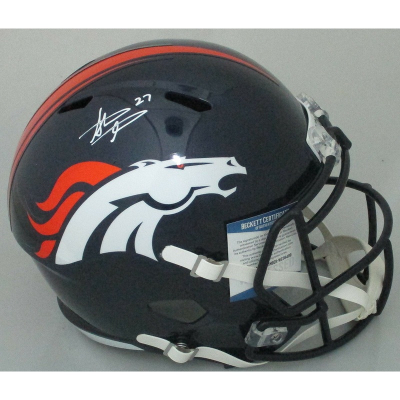 Broncos STEVE ATWATER Signed Full Size Replica Speed Helmet AUTO – HOF – BAS