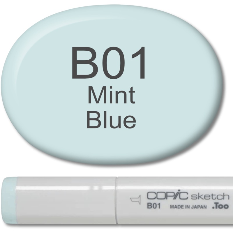 Copic Sketch Marker – B01 Mint Blue