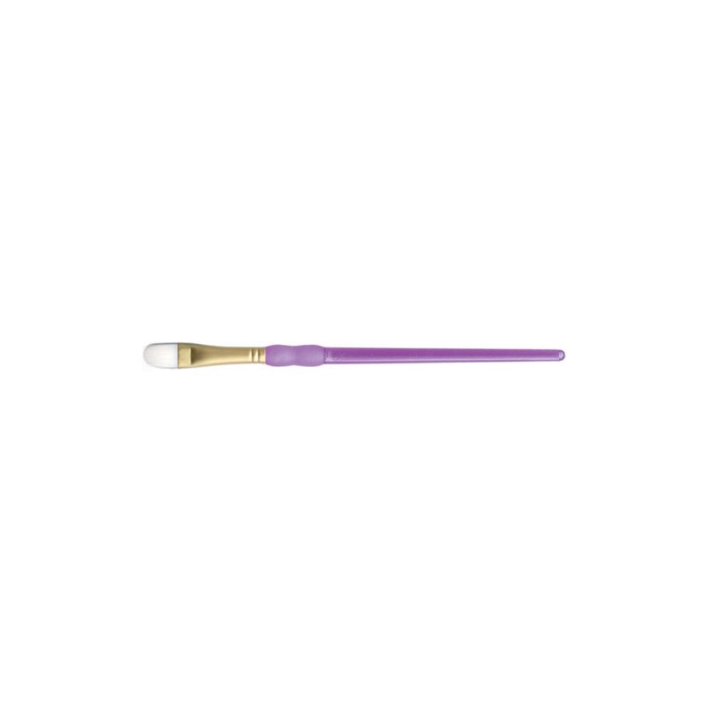 Crafter’s Choice White Taklon Filbert Brush Size 2