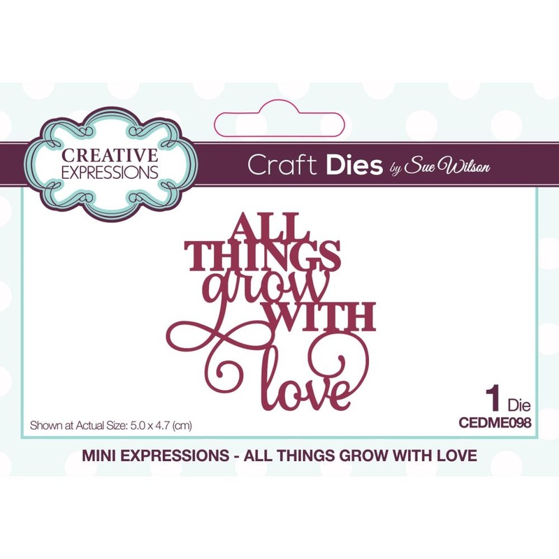 Creative Expressions Craft Dies By Sue Wilson Mini Expressions- All Things That Grow