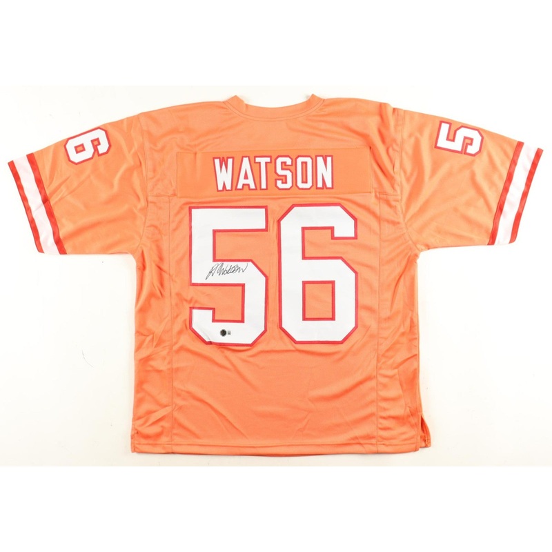 Desmond Watson Signed Tampa Bay Buccaneers Throwback Creamsicle Jersey (Beckett)