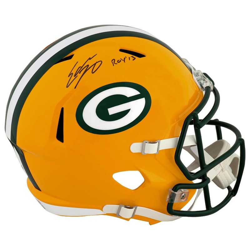 Eddie Lacy Signed Packers Riddell Full Size Speed Replica Helmet w/ROY -(SS COA)