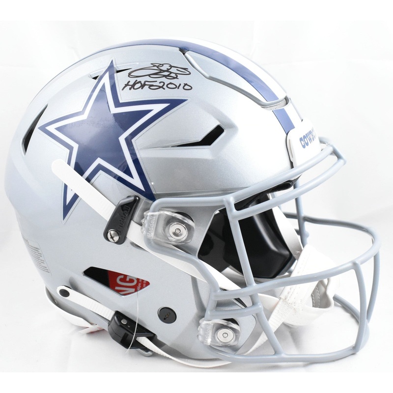 Emmitt Smith Autographed Cowboys F/S Speed Flex Helmet w/HOF – Beckett W Holo