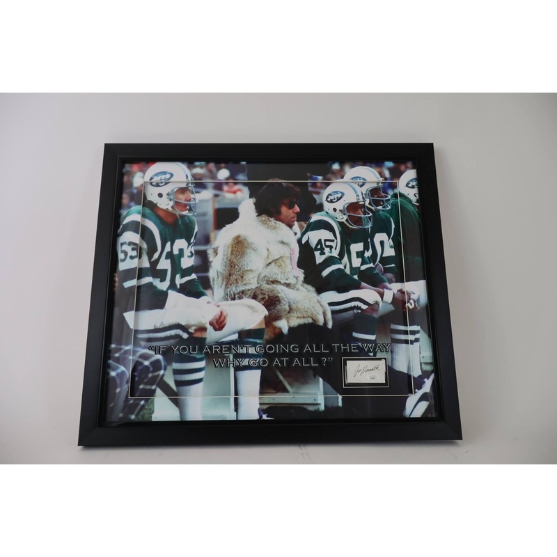 Joe Namath New York Jets Autographed Shadowbox