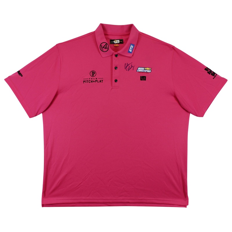 John Daly Authentic Signed Match Worn Pink Loudmouth Polo Shirt BAS #BK84762