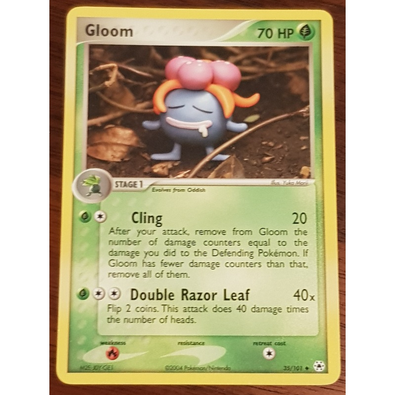 Pokemon EX Hidden Legends Gloom #35/101 Non-Holo Trading Card