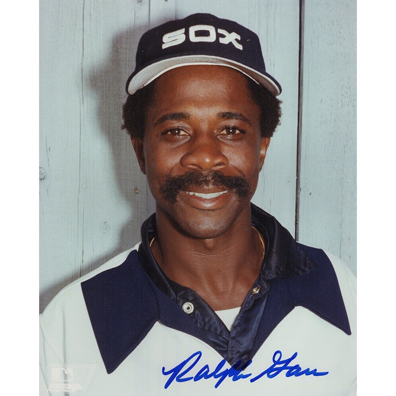Ralph Garr Signed Chicago White Sox Head Shot Close Up 8×10 Photo – (SS COA)