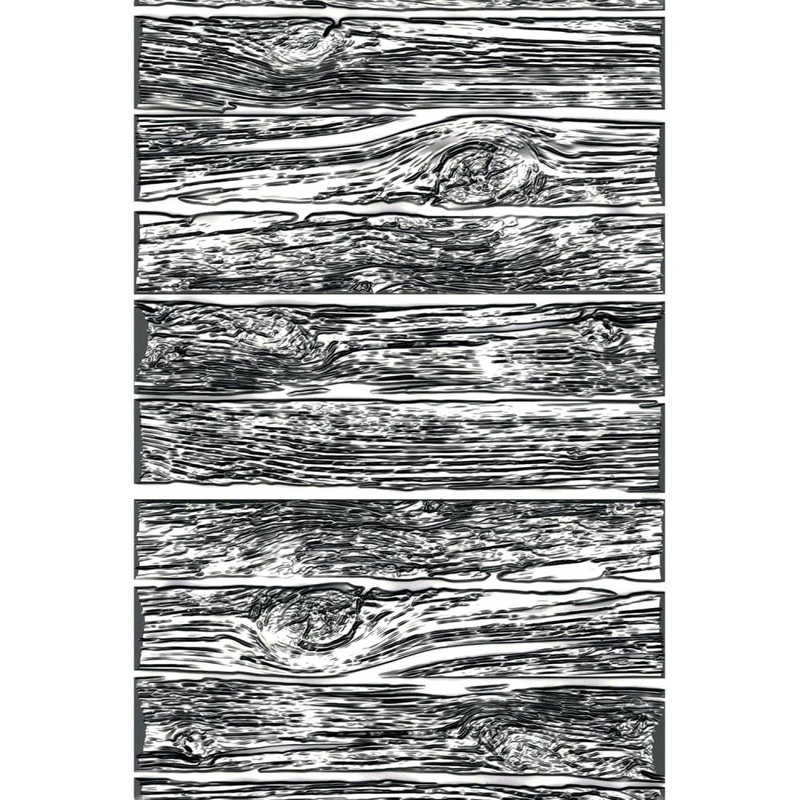 Sizzix 3D Texture Fades Embossing Folder By Tim Holtz Mini Lumber