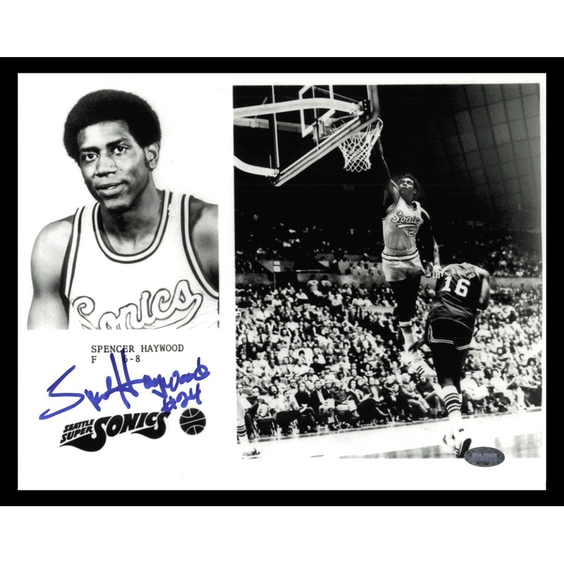 Spencer Haywood Autographed 8×10 Photo Seattle Supersonics MCS Holo #87399