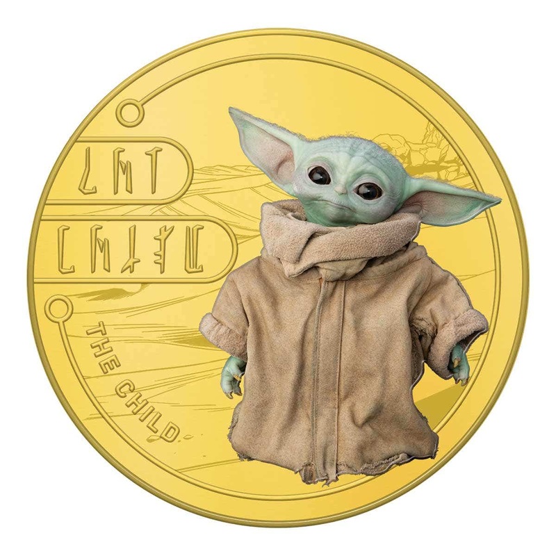 Star Wars The Mandalorian The Child Gold-plated Prooflike Commemorative