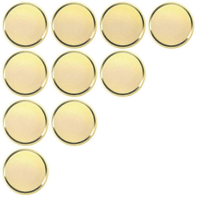 10Pcs Brass Laser Engraving Blanks Blank Challenge Frosted Coin with Acrylic Protection Box – 40mm f