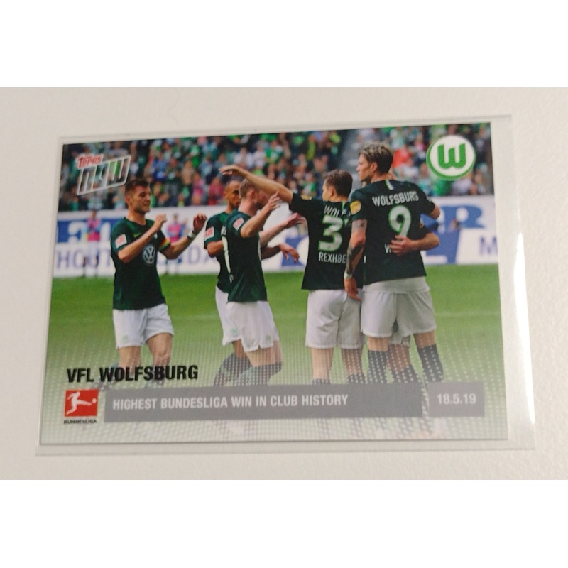 2018-19 Topps Now Bundesliga #125 VFL Wolfsburg Trading Card