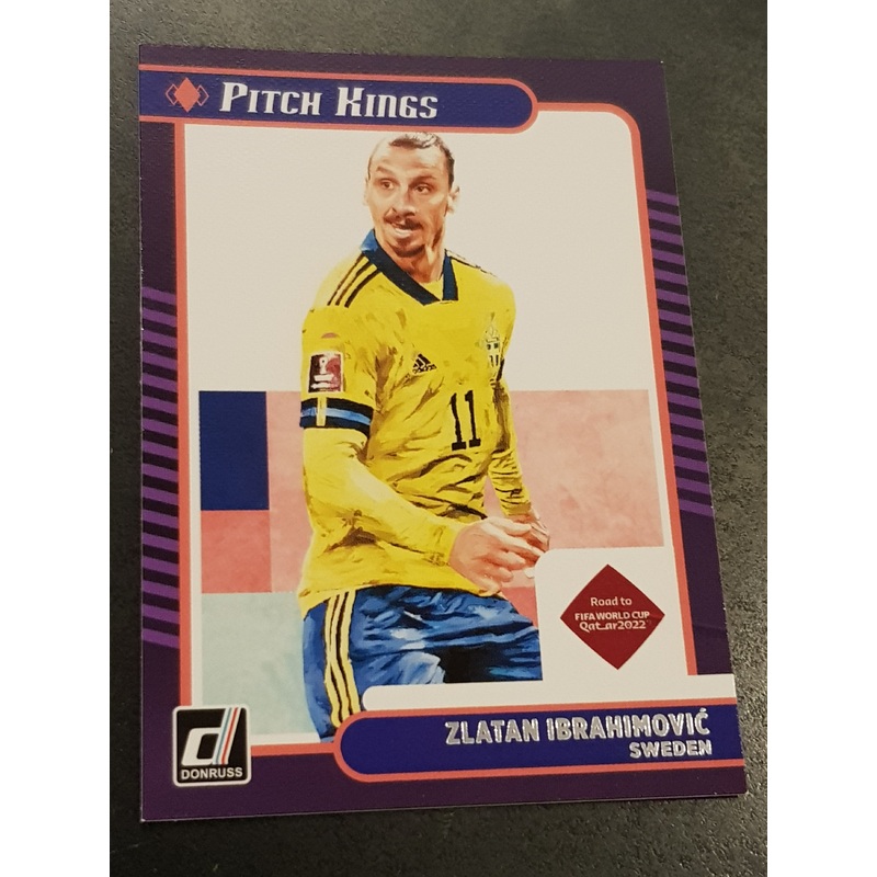 2022 Panini Road to Qatar Pitch Kings Zlatan Ibrahimovic #7 Trading Card