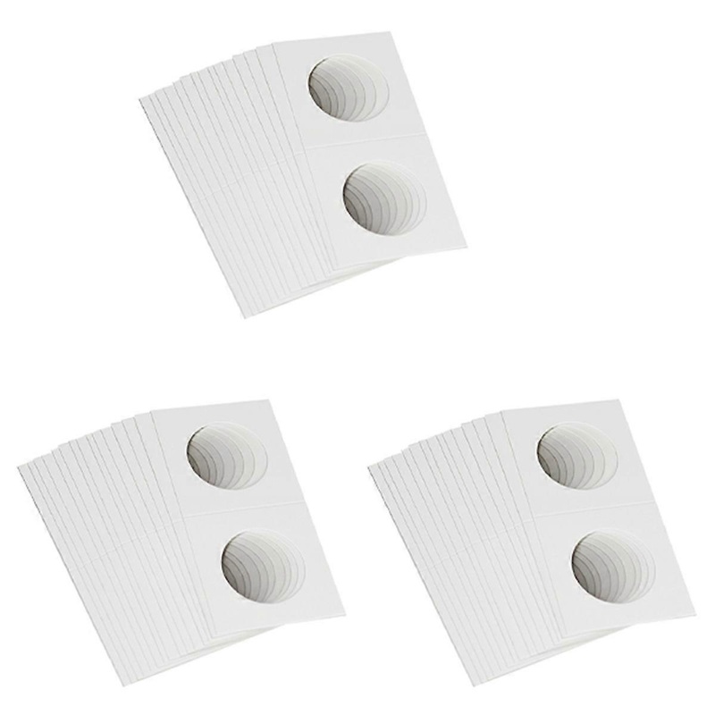 300PCS Square Cardboard Coin Holders Coin Supplies Coin Album Collection Lighthouse Stamp Coin Holde